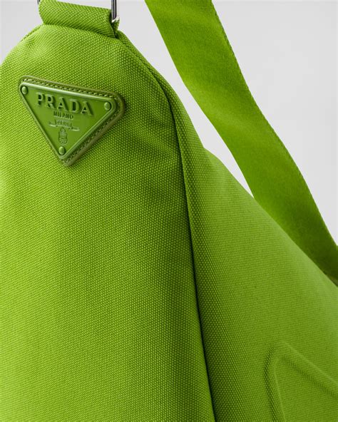 green prada triangle bag